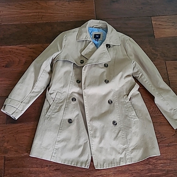 Tan cotton trench coat - Picture 1 of 6